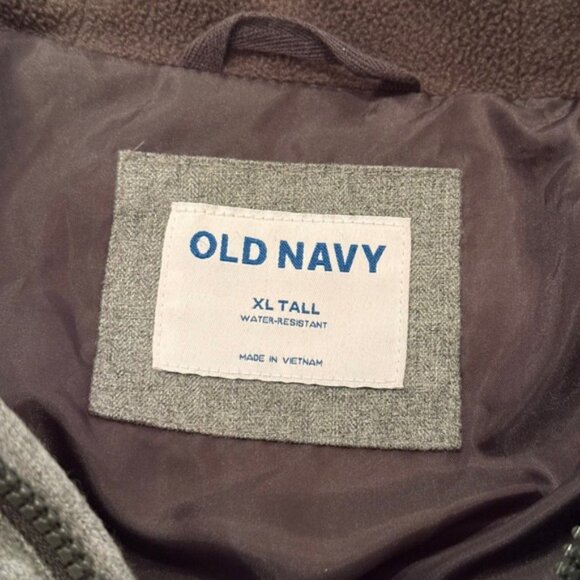 Okd Navy Frost-Free Textured Hooded Puffer Jacket Men's XL Tall - Picture 3 of 10